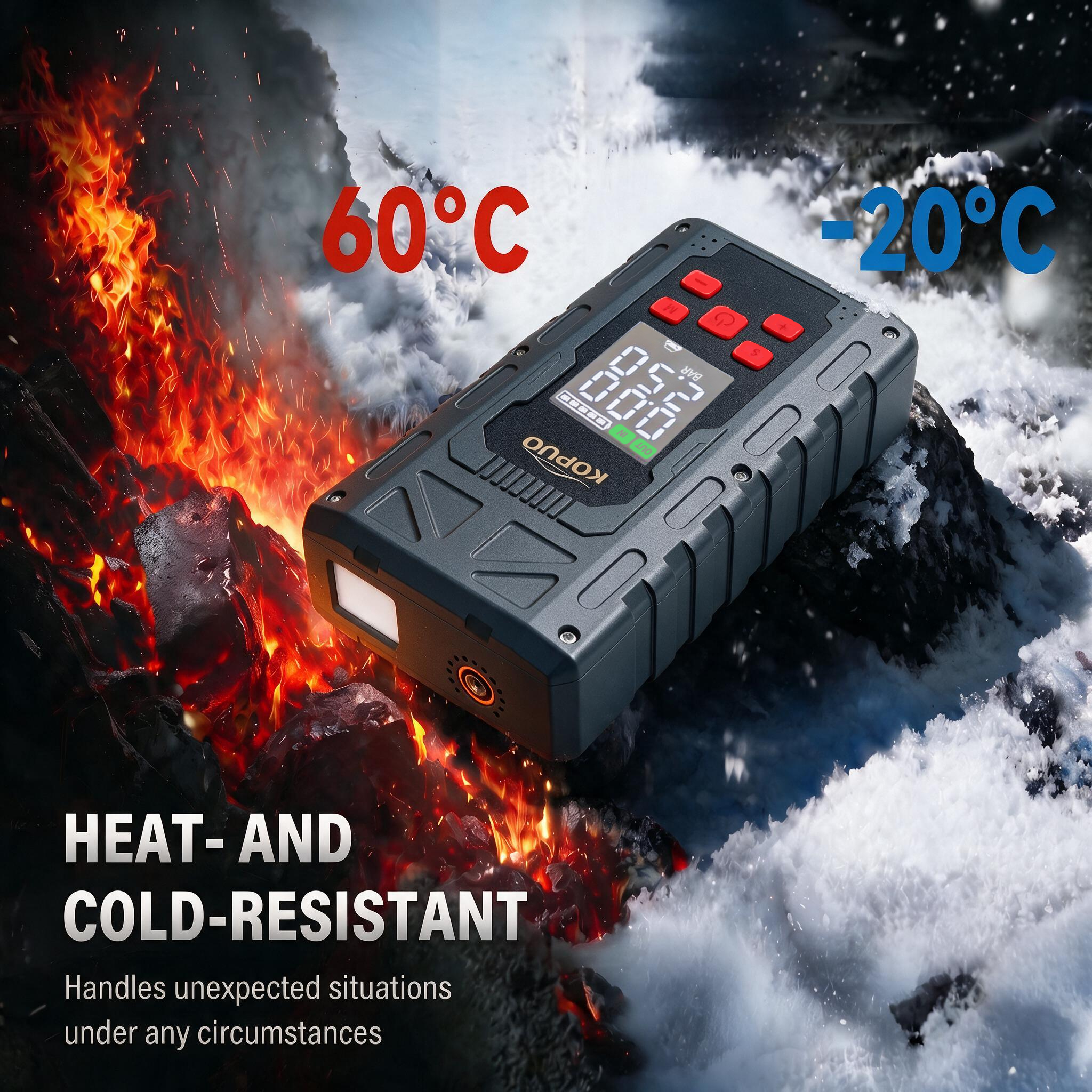 KOPUO 7000A Jump Starter with 150PSI Air Compressor photo 2