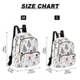 thumbnail image 2 of FORMRS Mini Backpack Purse for Women Travel Daypack Casual Shoulder Bag, Black Cartoon Snowmen, 2 of 7