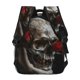 thumbnail image 4 of Fotbe Realistic Rose Skull Mochila Casual con Estampado para Escuela, Viajes y Actividades al Aire Libre - Duradera, Ligera y Cómoda, 4 of 5