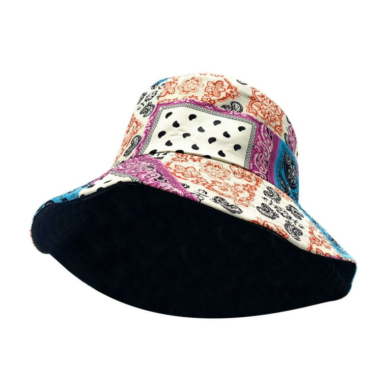 Empire Cove Paisley Bandana Reversible Bucket Hat Fisherman Cap