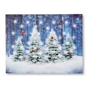 wintery forest lighted canvas wall art christmas decoration with battery operated fiber optic lights - Lighted Christmas Wall Decorations wintery forest lighted canvas wall art christmas decoration with battery operated fiber optic lights - Lighted Christmas Wall Decorations