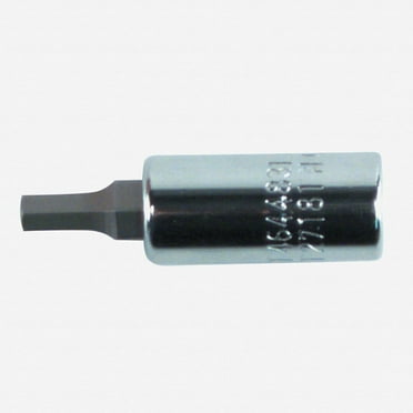 Wiha 71376 1/8" Hex Bit Socket 1/4" Square Drive