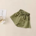 thumbnail image 5 of HAOTAGS Toddler Girls Summer Print Shorts Solid Color Casual Cotton Play Shorts Brown Size 10Y, 5 of 9