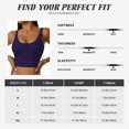 thumbnail image 6 of Vsdgher Mathematical Symbols Print Women Sleeveless Athletic Tank Top Built-in Bra Camisole Sports Vest for Yoga Running Fitness Exercise with Removable Pads, 6 of 8