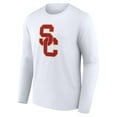 thumbnail image 2 of Men's White USC Trojans Logo Long Sleeve T-Shirt, 2 of 3