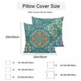 thumbnail image 2 of Green Boho Outdoor Pillow Covers 26x26 Inch Throw Pillow Covers Set of 2 Waterproof Decorative Pillow Cases Shabby Vintage Ethnic Abstract Floral Art Cushion Covers for Patio Furniture Garden Couch, 2 of 8