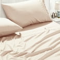 thumbnail image 4 of JCrown Premium Hotel Style Bed Sheets – Rich and Soft Hand, Breathable, and Cooling – Resistant to Wrinkle, Shrinkage, Fade, and Stain - Easy Care (Blush, Twin), 4 of 5