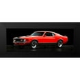 thumbnail image 2 of Gasoline Images 24x11 Black Modern Framed Museum Art Print Titled - Ford Mustang Mach 1, 2 of 5