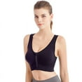 thumbnail image 1 of Sujetador deportivo con cremallera frontal, profesional, a prueba de golpes, transpirable, inalámbrico, chaleco para correr, ropa interior deportiva de yoga para mujer, 1 of 2