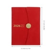 thumbnail image 2 of NIAIZEK Journal Weekly Planner Daily Planner PU Red 1Pack For Work Study, 2 of 6