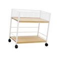 thumbnail image 1 of Estante de almacenamiento debajo del escritorio, organizador de archivos, organizador de ropa para manualidades, resistente blanco con rueda, 1 of 9