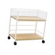 thumbnail image 1 of Estante de almacenamiento debajo del escritorio, organizador de archivos, organizador de ropa para manualidades, resistente blanco con rueda, 1 of 9