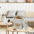 thumbnail image 2 of Pethiy Cat Food Storage Container，Airtight Pet Food Containers for Cat, 5lbs Farmhouse Cat Food Bin with Scoop,Cat White, 2 of 7