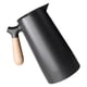 thumbnail image 4 of Hervidor de vacío aislado para té, agua y café, revestimiento de vidrio, múltiples capas, para acampar en casa, negro, 1L, 4 of 5