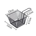 thumbnail image 2 of Paniers de Service pour Frites en Acier Inoxydable Square Support pour Poulet avec Poignée#, 2 of 12
