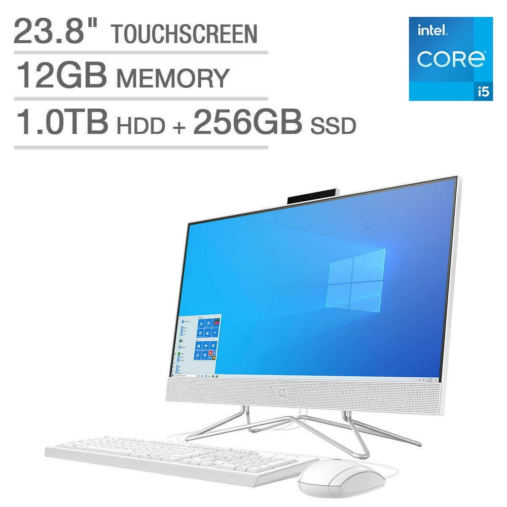 HP 23.8" Touchscreen All in One Desktop PC Computer 24df1367c 12GB RAM