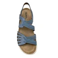 thumbnail image 2 of Earth Womens Vernon Strappy Sandals Size 7 (Fits like 7.5) Light Blue Stretchy, 2 of 6