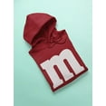thumbnail image 3 of Smartprints Mens Graphic Hoodie Red - White M ... Cotton Blend Classic Fit, 3 of 4