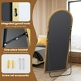 thumbnail image 5 of 71"x26" Full Length Mirror with Stand for Wall Door Rectangular/Arch Gold/Black, 5 of 6