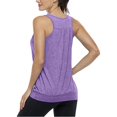 thumbnail image 4 of L Camiseta sin mangas de yoga con espalda cruzada y cuello redondo sin mangas para mujer, 4 of 5