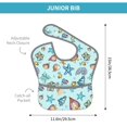 thumbnail image 4 of Kdxio Sea Shells 2 Bibs For Babies, Baby Bibs for Eating, Toddler Bibs, Waterproof Bibs, Feeding Bibs, for Toddlers, Boys, Girls, 4 of 8