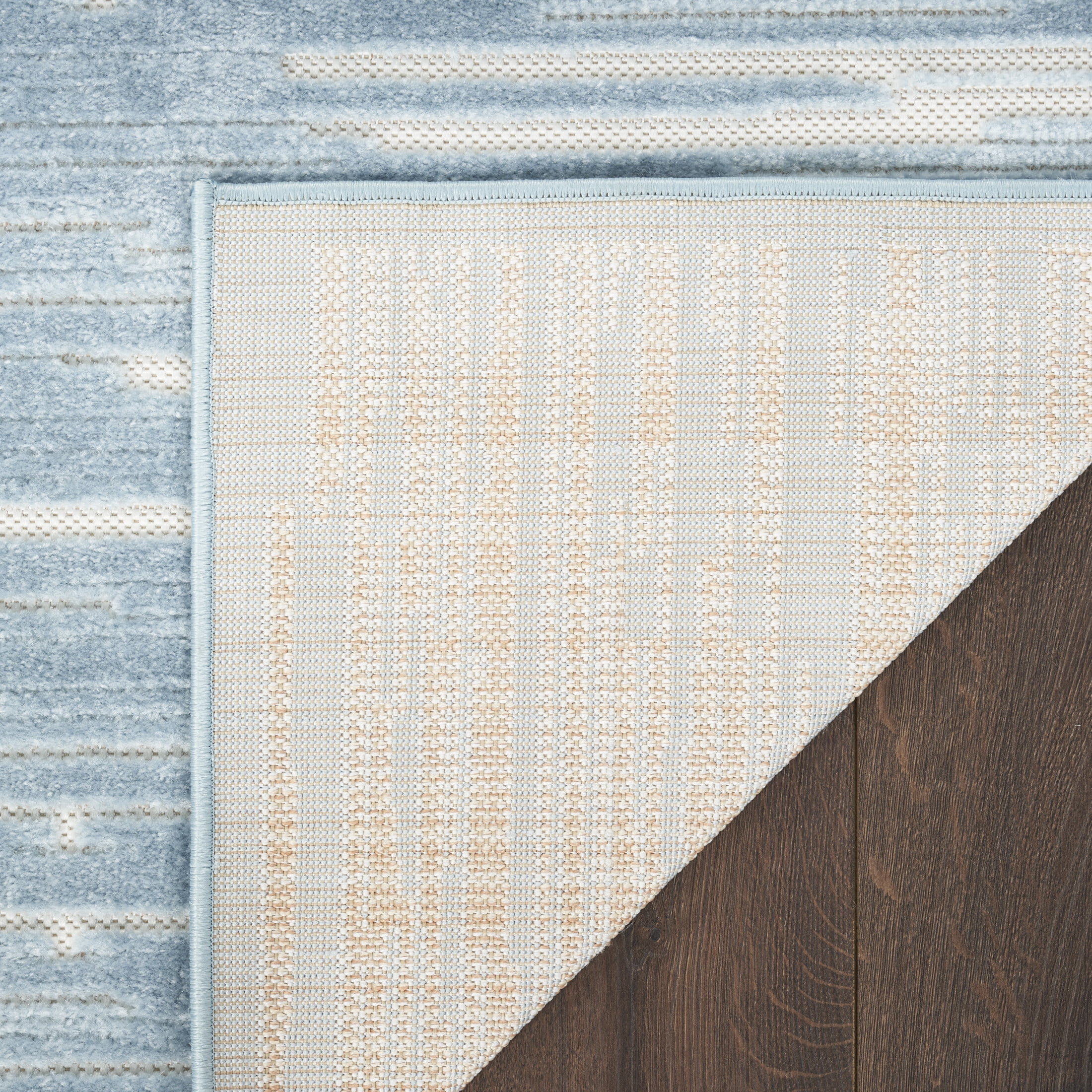Nourison Casual 5'3" x 7' Blue Modern Indoor Rug