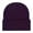 Purple, variant on SERTG Women's Knit Beanie Hat Solid Color Fashion Fall Winter Hat Soft Thickened Warm Cap(Brown,Free Size)