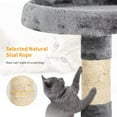 thumbnail image 2 of BestPet 36" Tall Multi-Level Cat Tree Tower Condo, Light Gray - Perfect for Active Cats, 2 of 7