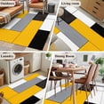 thumbnail image 6 of Area Rug 48×72in, Yellow Gray Color Block Patchwork Floor Carpet Living Room Rug, Geometric Minimalist Art Non-Slip Welcome Mat Indoor Rugs for Bedroom Dining Room, 6 of 9