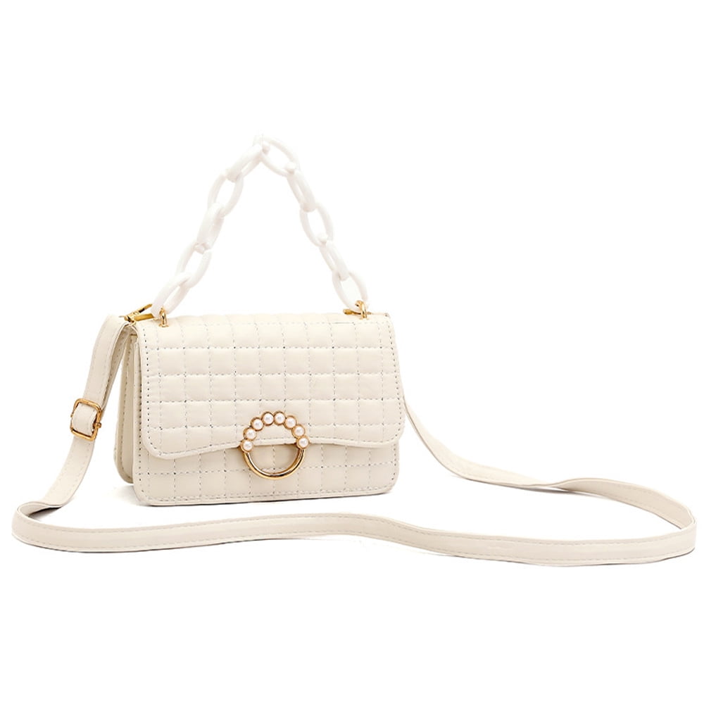 Quilted Crossbody Bags for women Shoulder Handbags Small Purse,creamy ...