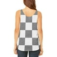 thumbnail image 2 of Finish Line Checkered Flag Juniors Flowy Side Slit Tank Top Multi X-LG, 2 of 2
