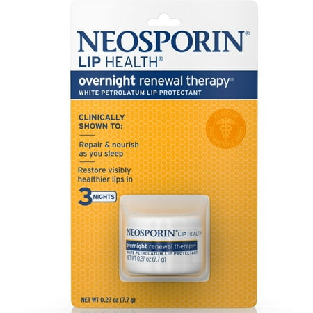Neosporin Lip Health Overnight Renewal Therapy 0.27 oz (Pack of 2)