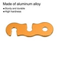 thumbnail image 4 of Uxcell 1.7 x 0.6 Inch Aluminum Alloy Guyline Cord Adjusters, Tent Rope Adjusters Portable for Camping, Orange10Pcs, 4 of 6