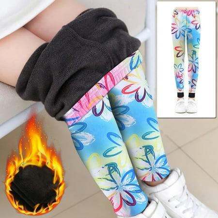 

Autumn Winter Kids Pants Sweet Girls Plus Velvet Leggings Baby Thick Warm Trousers Children Clothing Infant Slim Pants Clothes