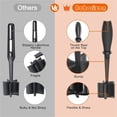 thumbnail image 4 of Bohorizon Meat Chopper Ground Beef Chopper Masher Kitchen Tool Cooking Utensil (Black), 4 of 6