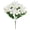 White, variant on 1Pc Purple Artificial Petunia Stakes, 12.2" Weatherproof Faux Morning Glory Spray, Durable Plastic Greenery Bundle for Garden Lawn Border