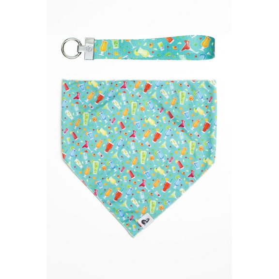 Seaside Sips Dog Bandana & Matching Keychain