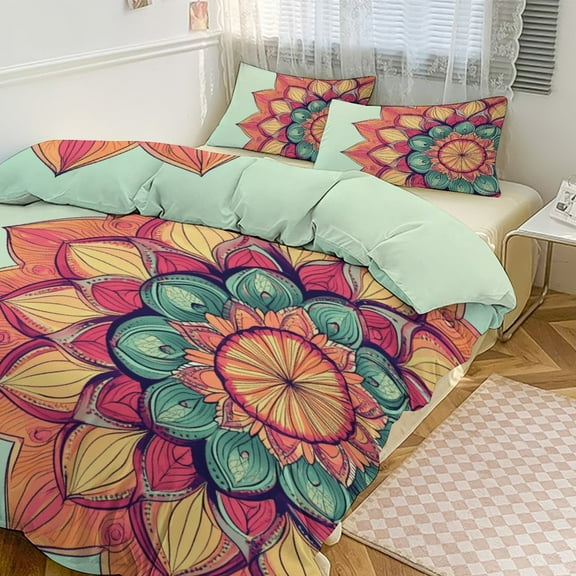 Bohemian Mandala (105) Bedding Set Couple Bedclothes Pillowcase Customized Home Textiles Bed Set for Bedroom Decoration