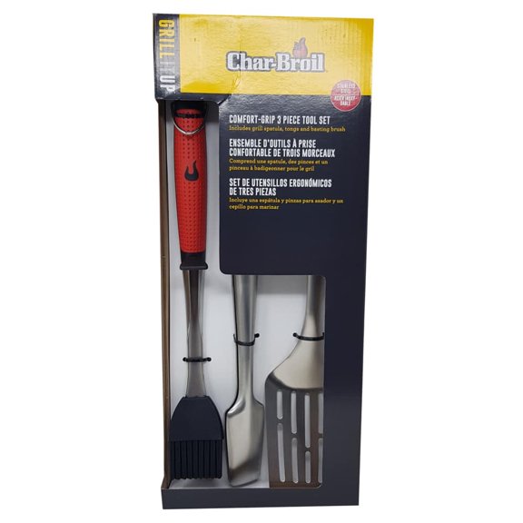 Juego de Herramientas para Asador 3 piezas Charbroil Set 3 piezas herramientas asador