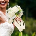 thumbnail image 4 of Ramo de novia artificial para novia, arreglo floral para boda Blanco, 4 of 8