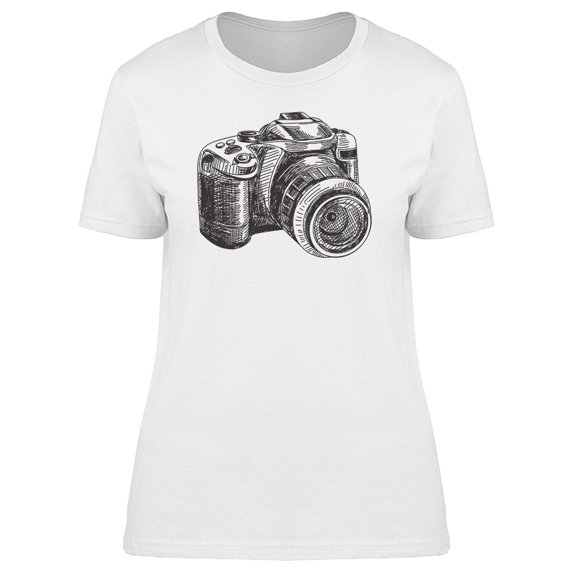 Dotwork Camera T-Shirt Men -Image by Shutterstock, Male 3X-Large