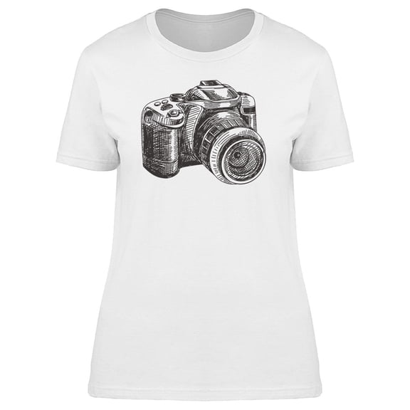 Dotwork Camera T-Shirt Men -Image by Shutterstock, Male 3X-Large