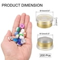 thumbnail image 2 of Uxcell Tapas de Flip Off de 13 mm 200PCS Sellos Sin Rebabas Tapas de Flip Off para Frascos de Vidrio Botellas Liofilizadas, Transparente/Dorado Verde, 2 of 6