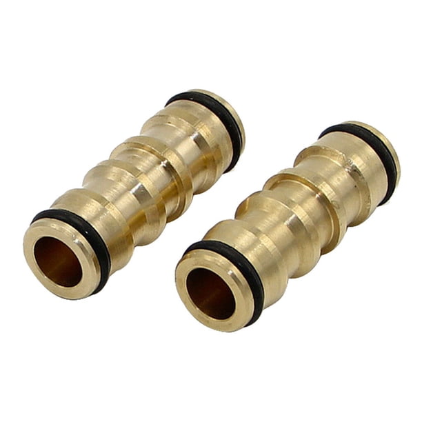 Scienceny Conectores de manguera de jardín, 2 uds., conector doble, adaptador de latón, convertidor rápido de grifo de agua Type3 Scienceny TO000122-00