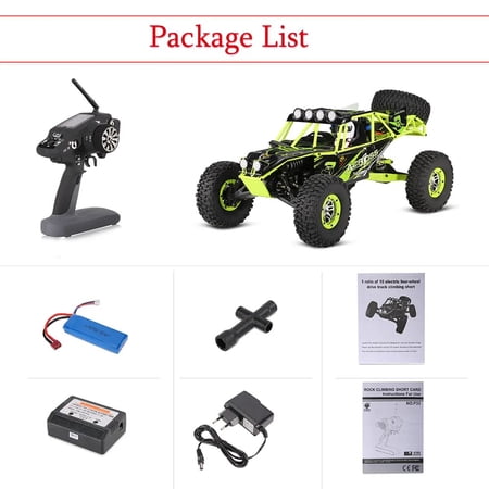 WLtoys 10428 RC Cars 2.4G 1:10 Scale 540 Brushed Motor Remote Control Electric Wild Track Warrior Car Vehicle Toy