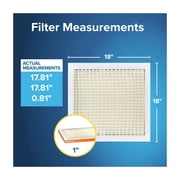 Filtrete 18x18x1 HVAC Furnace Air Filter, MPR 800 MERV 10, Micro Particle Reduction, 1 Filter