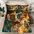 thumbnail image 2 of YST Ancient Rome Bed Sheets Set 4Pcs,European Mythology Sheet Set Twin Size,3D Sculpture Pattern Sheets,Retro Style Soft Breathable Home Room Decor with 2 Pillowcases, 2 of 5