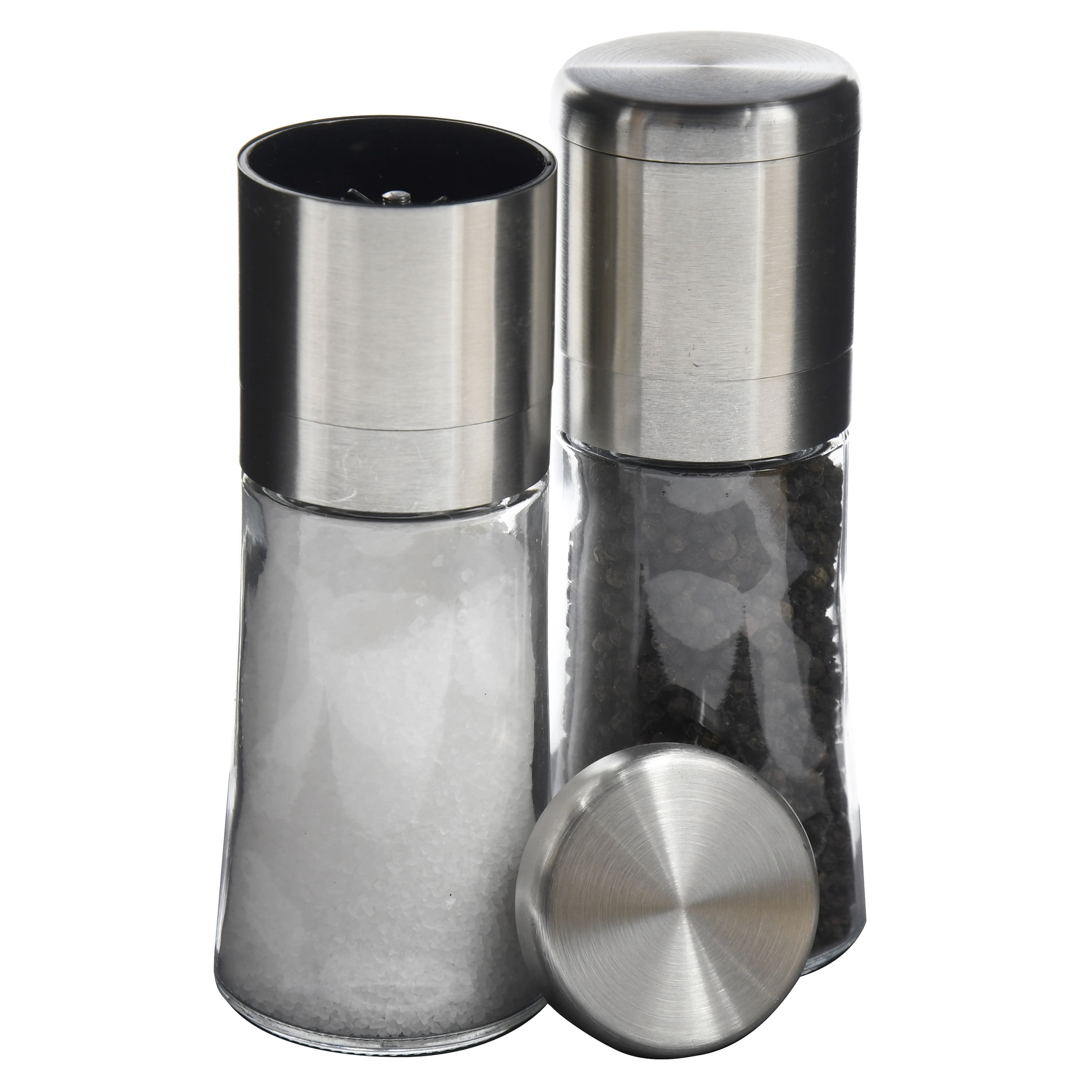 Kamenstein Elite Stainless Steel Salt Pepper Grinder Set