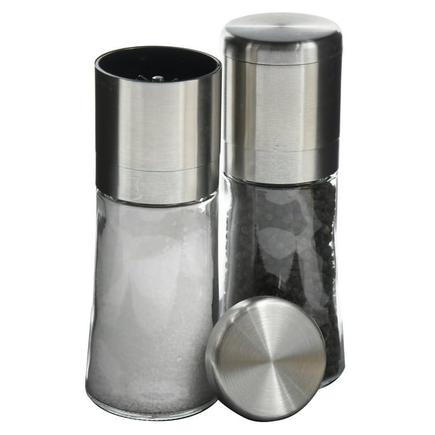 Kamenstein Elite Stainless Steel Salt Pepper Grinder Set