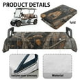 thumbnail image 6 of Yuyamidu Bear Golfcart Seat Cover Camo Hunting Golf Cart Seat Towel Blanket for 2-Person Seats Club Car Seats Cushion Cover Outdoor Sport Decor, 6 of 8